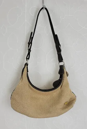 The‎ Sak Womens Shoulder Bag One Size Brown Adjustable Strap Zip Closure Woven thumbnail 1
