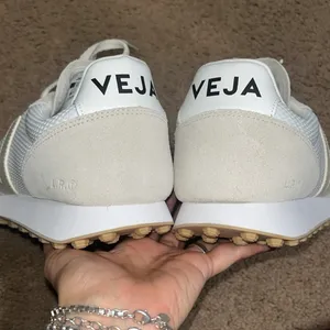 Veja Rio Branco‎ Alveo Mesh Suede Leather Sneakers White Pierre / Natural 12 thumbnail 8