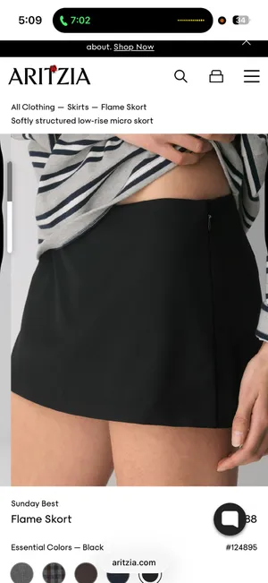 Aritzia Skirt Sunday Best Mini thumbnail 2