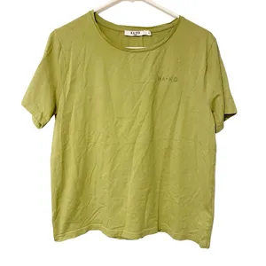 NA-KD Size XL Cotton‎ Logo Print Tshirt in Sage Green - LGREEN thumbnail 1