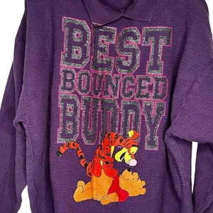 Vintage Disney Pooh Tigger Purple Shirt thumbnail 2