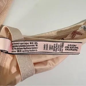 Victoria's Secret Pink Sequin Star Mesh Triangle Bralette Size S thumbnail 9