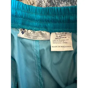 Vintage Women’s Columbia Pants Medium Blue Nylon Gorpcore Elastic Zip Ankle thumbnail 9