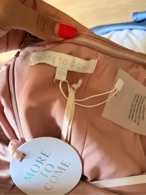 More To Come- Emma Strapless Satin Slip Dress in Blush Size XXS thumbnail 8