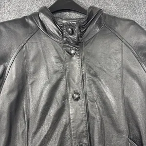 Vintage Pelle New York Milano Leather Jacket Women’s M Black Genuine Leather 90s thumbnail 2