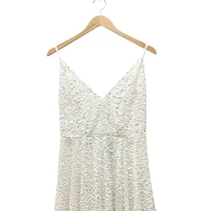 NWT ASOS Ivory Sequined Beaded Josie Backless Cami Maxi Wedding Dress Size 6 NEW thumbnail 6