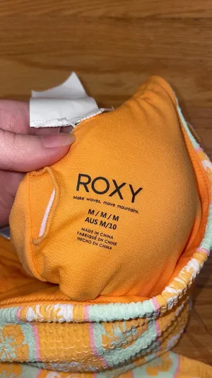 NWT Roxy floral one shoulder one piece swim thumbnail 2