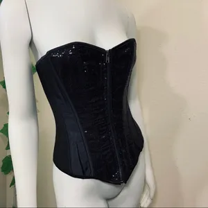 Black Sequins Corset Party New Festival thumbnail 11