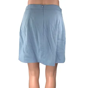 Princess Polly Women's Blue High Waist Casual Slit Mini Straight Pencil Skirt 8 thumbnail 3
