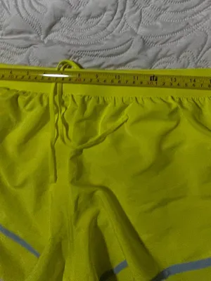 Under Armour Women's Neon Lime Training Shorts with Gray Reflective Trim‎ thumbnail 12