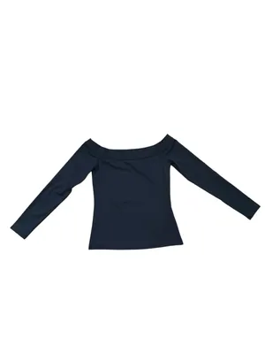 Tuckernuck Black Long Sleeve Laila Off the Shoulder Top XS thumbnail 3