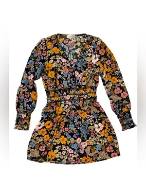 WAYF by Anthropologie Romantic Boho Whimsigoth Long Sleeve Mini Dress size small thumbnail 5