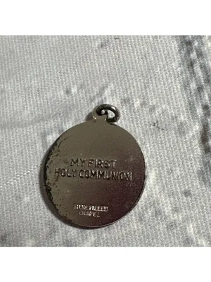 First Communion Body Of Christ Silver Charm Pendant thumbnail 6