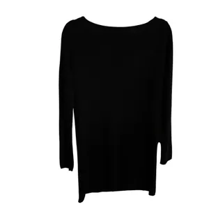 Ralph Lauren Black Label Sweater Textured Knit‎ Black Linen Blend Women's Small thumbnail 2