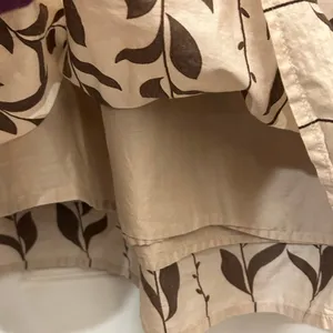 Apt 9 brown tan floral lined skirt size 12 cotton business casual thumbnail 6