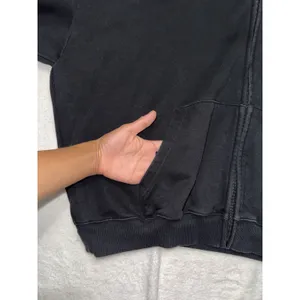 Skims Women's Black Full Zip Hoodie Sweatshirt Size 2XL thumbnail 3
