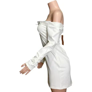 BHLDN Gianna Off The Shoulder Mini Dress, Ivory, Small thumbnail 7