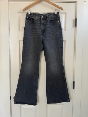 Women’s Levi’s Premium 70s High Flare Jeans Faded Black Size 28 thumbnail 4