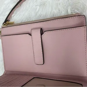 Michael Kors Pink Double Zipper Wristlet / Wallet with Phone Slot thumbnail 10