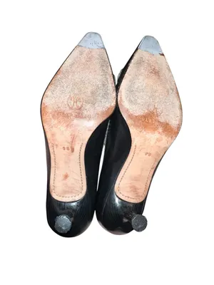Cole Haan vintage pointy black toed kitten heels. thumbnail 7