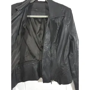 BlankNYC Black Vegan Leather Asymmetrical Moto Jacket XS thumbnail 7