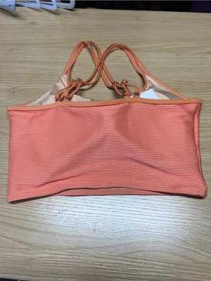 Livy & Kate Peachy Paradise Double Strap Swim Top S NWT thumbnail 6
