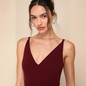 Lulus Melora Plum Purple Sleeveless Maxi Dress Size XXS Burgundy thumbnail 3