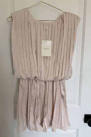Böhme DO+BE Blush Pink Pleated Sleeveless Dress with Shorts thumbnail 1