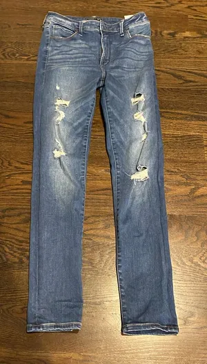 Abercrombie & Fitch High Rise super skinny jeans thumbnail 1