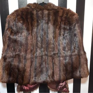 Luxury Vintage Real Fur 1940s Mink Cape/Vest/Stole Mint Condition Mob Wife Vibe thumbnail 10