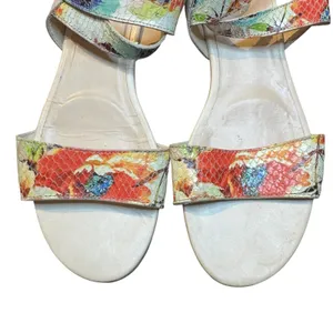 Cole Haan Shoes Womens Size 7.5 Multicolor Floral Ankle Strap Sandals Grand OS thumbnail 2