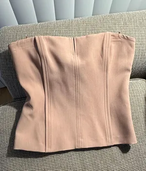 ZARA Beige/Tan  Bustier thumbnail 1