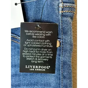 Liverpool Chloe Pull-On Jeans Womens 4 Blue Crop Cantrell Stretch Denim thumbnail 11
