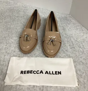 Rebecca Allen The Lug Nude IV Patent Leather‎ Tassel Loafers Size 7 Womens NIB thumbnail 1