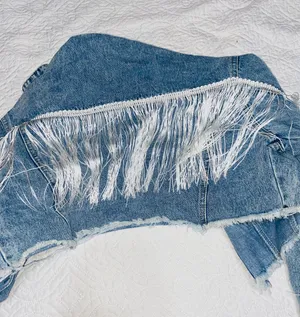 Fringe Jean Jacket Size M thumbnail 2