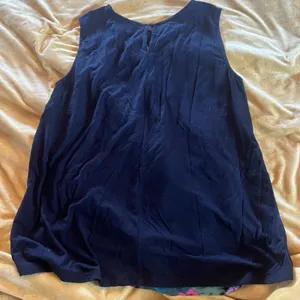 Vanessa Virginia Anthropologie Wanderlust Floral Pleated Sleeveless Top Medium thumbnail 11