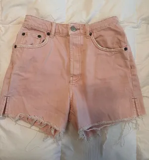 ZARA High-Waisted Shorts Denim thumbnail 1