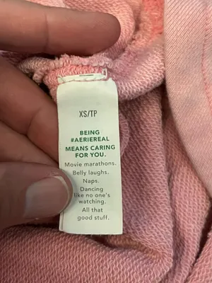 Aerie Shirt Womens XS Pink Terry Button Up Collared Long Sleeve Pocket Top thumbnail 11