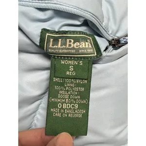 L.L.Bean Royal & Light Blue Reversible Goose Down Puffer Vest – Women’s Small thumbnail 9
