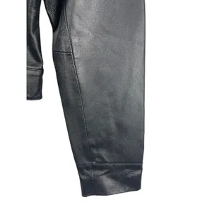 Women’s Sonnora Black Short Motorcycle Zip Genuine Leather Jacket XL thumbnail 6