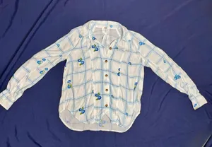 Free People Window to My Heart Floral Plaid Button Down Shirt XS thumbnail 9