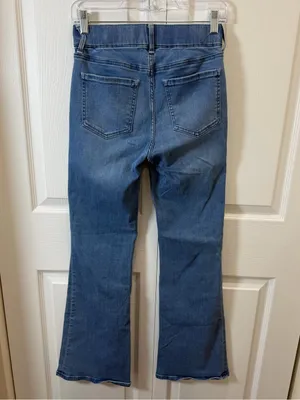 Quince Nina Pull-On Stretch Flare Jeans Laguna Blue Jeans Size XS thumbnail 5
