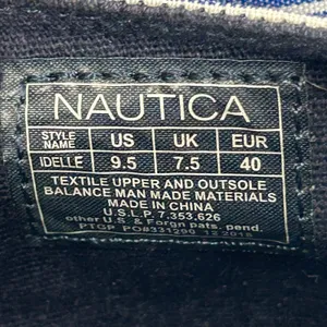 Nautica Idelle Blue White Striped Espadrille Flats Knotted Bow Womens‎ 9.5 thumbnail 3