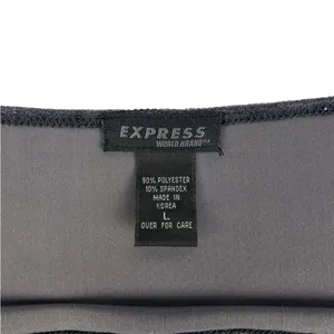 Express‎ Vintage 90s Dark Grey Velvet Halter Top Size Large thumbnail 5