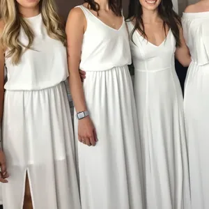 Show me your Mumu ivory crisp bridesmaids‎ dress medium nwot wedding bride thumbnail 3