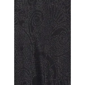 AMUR Esmeralda Black One-Shoulder Shimmer‎ Formal Gown Dress Size 2 thumbnail 7
