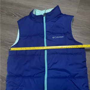 Columbia Royal Blue Baby Blue Polkadot Insulated Reversible Vest thumbnail 4