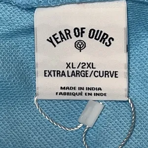 Year Of‎ Ours Yos X Fff Crewneck Sweatshirt Women Size Xl/2x Blue Cotton New thumbnail 8