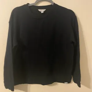 Womens Orvis‎ Classic Collection Cozy Crewneck Pullover Black Size Small thumbnail 1