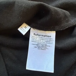 Reformation Wiley Solid Classic Black Boat Neck Top size M Medium thumbnail 8